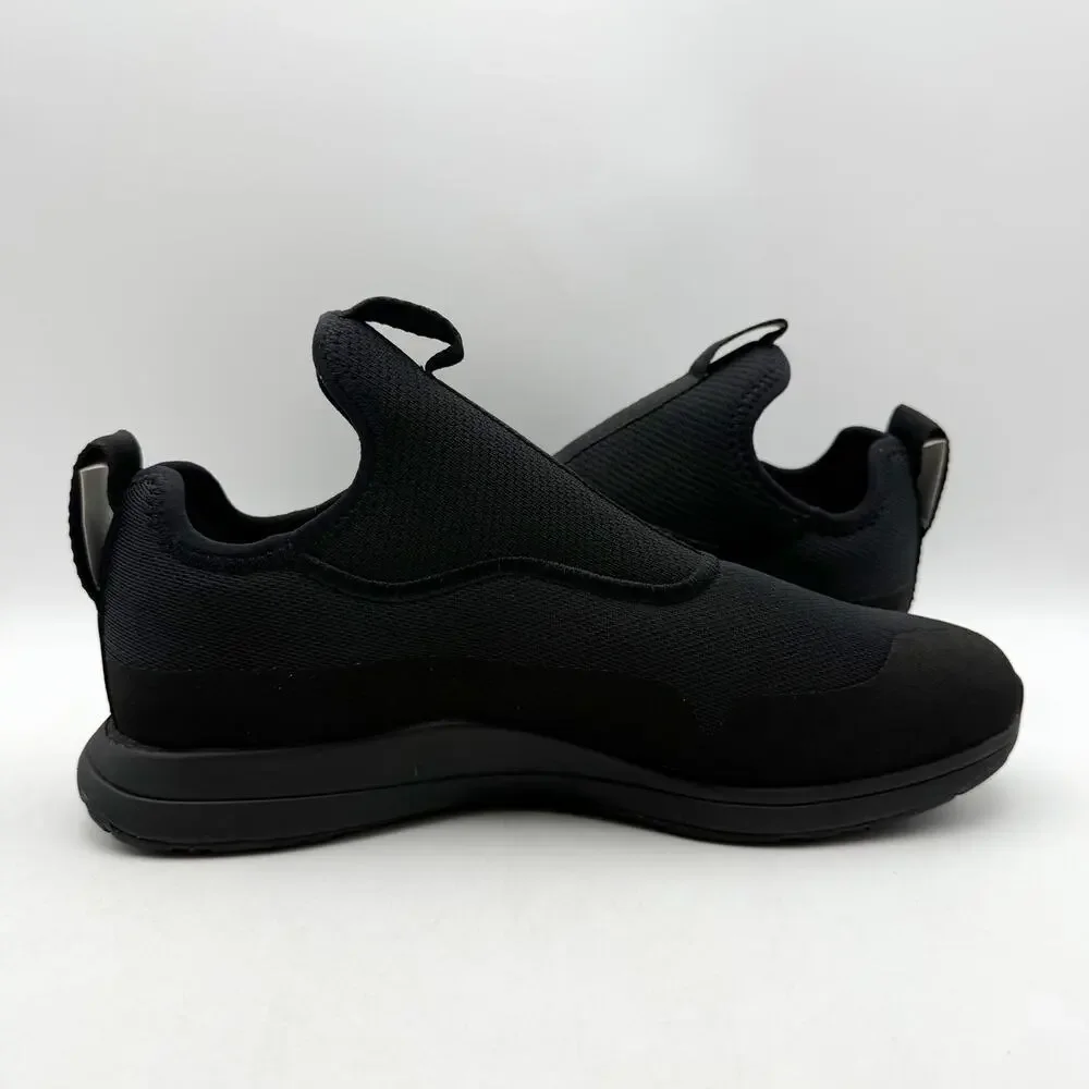 YORK The Gail Slip On Sneakers Mens 8 Womens 9.5 Black Recovery Trainer NIB